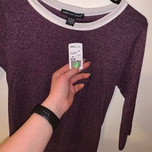 Forever 21 cropped 3/4 length shirt